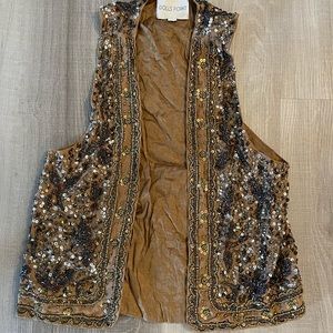 Gold Beaded Vest